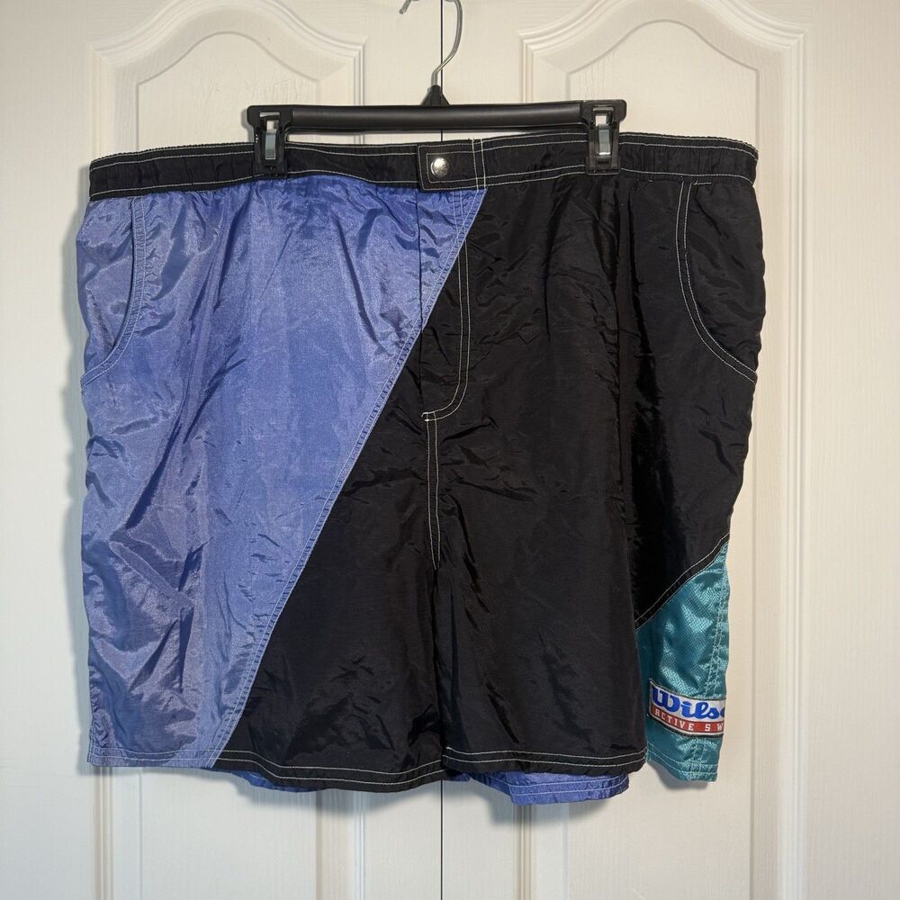 Vintage 90's Advantage by Wilson Mens  XL Nylon Swim Trunks/Shorts Bathing Suit